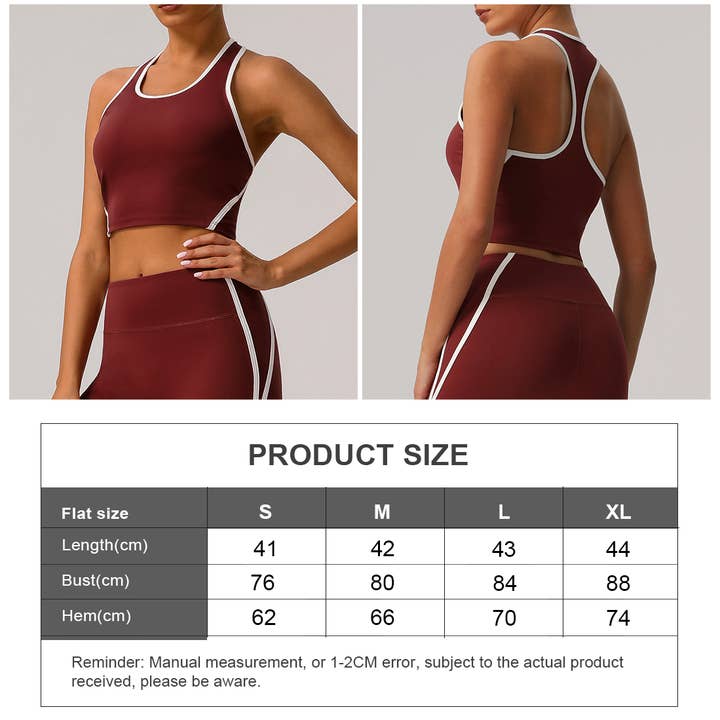 Sodalemon - Vendita all'ingrosso Maglia sportiva - Donna - Top sportivo da donna imbottito con spalline a I e blocco di colori3