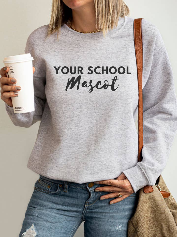 Fan Gear Central - Wholesale Graphic Sweatshirt - Women's - Custom School Mascot Graphic Sweatshirt Back to School1