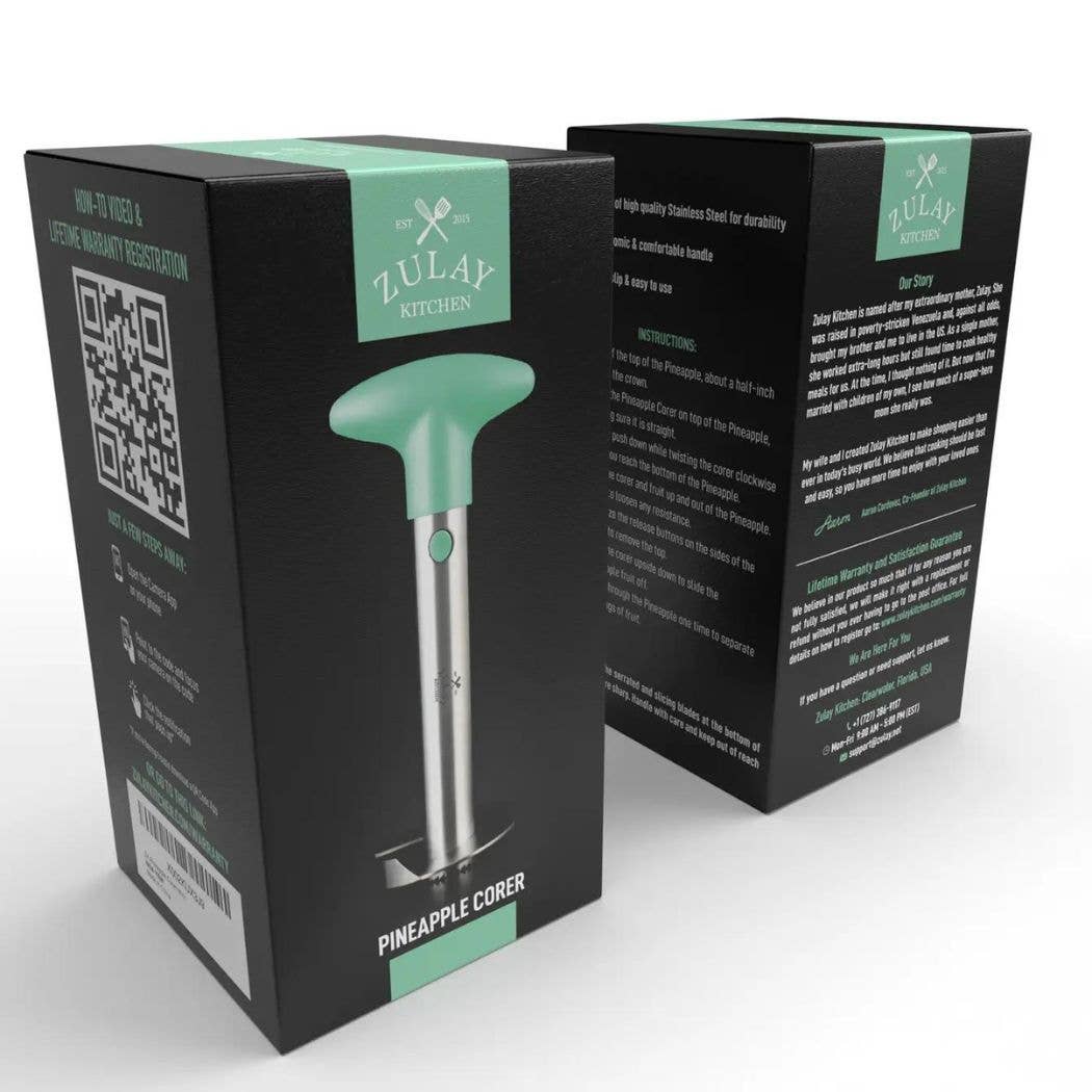 Zulay Kitchen – Engroshandel Køkkenredskab – Ananaskerner og skæreværktøj til nem fjernelse af kerne18