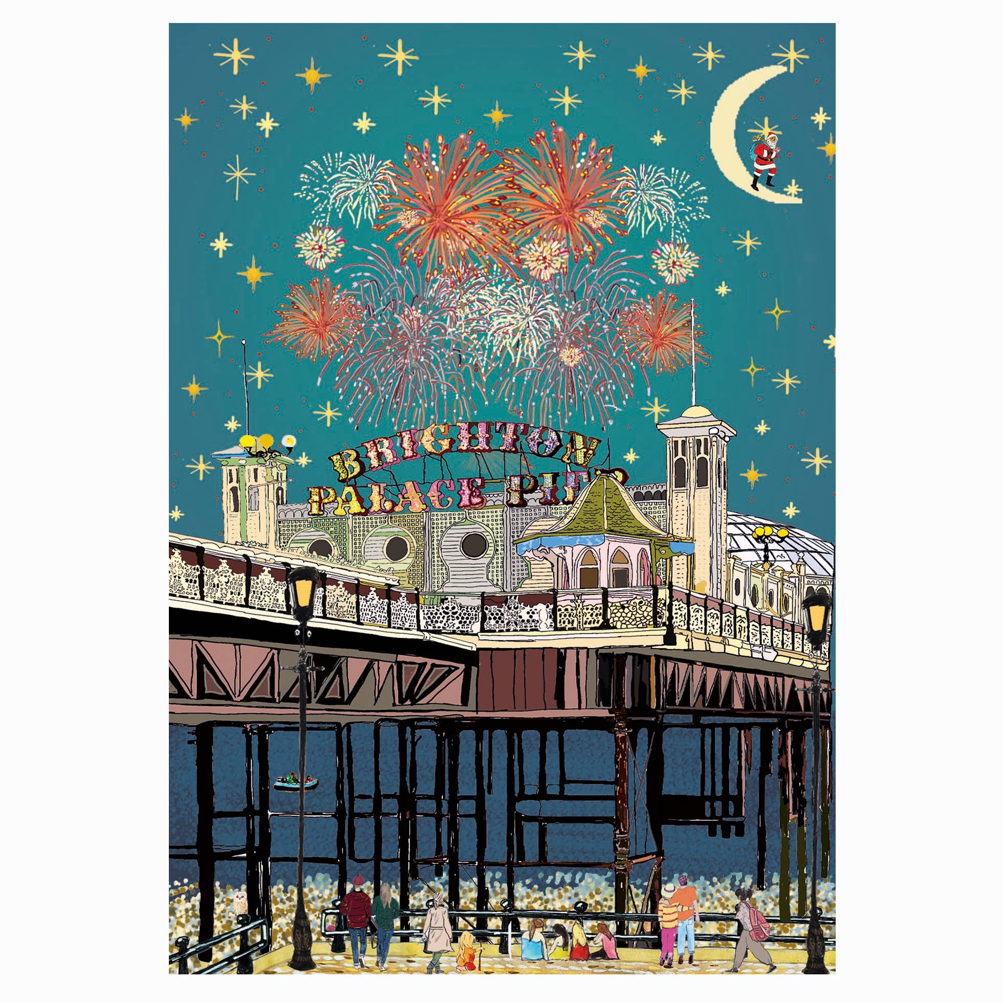 Wildflower cards – wholesale Everyday greeting card – Merry Christmas and Happy New year From Brighton0