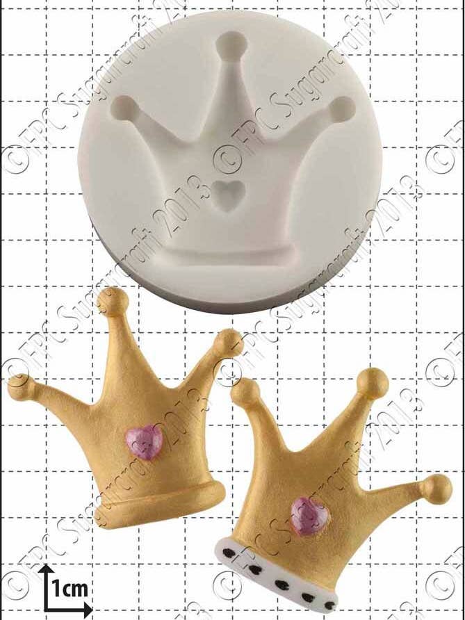 Crown Silicone Mould (Mold) - 'Princess Crown' for wholesale by FPC Sugarcraft
