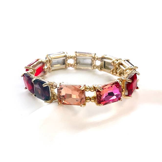 StarryNYC – Großhandel Perlenarmband – Streckarmbänder mit Kristallglasperlen im Smaragdschliff11