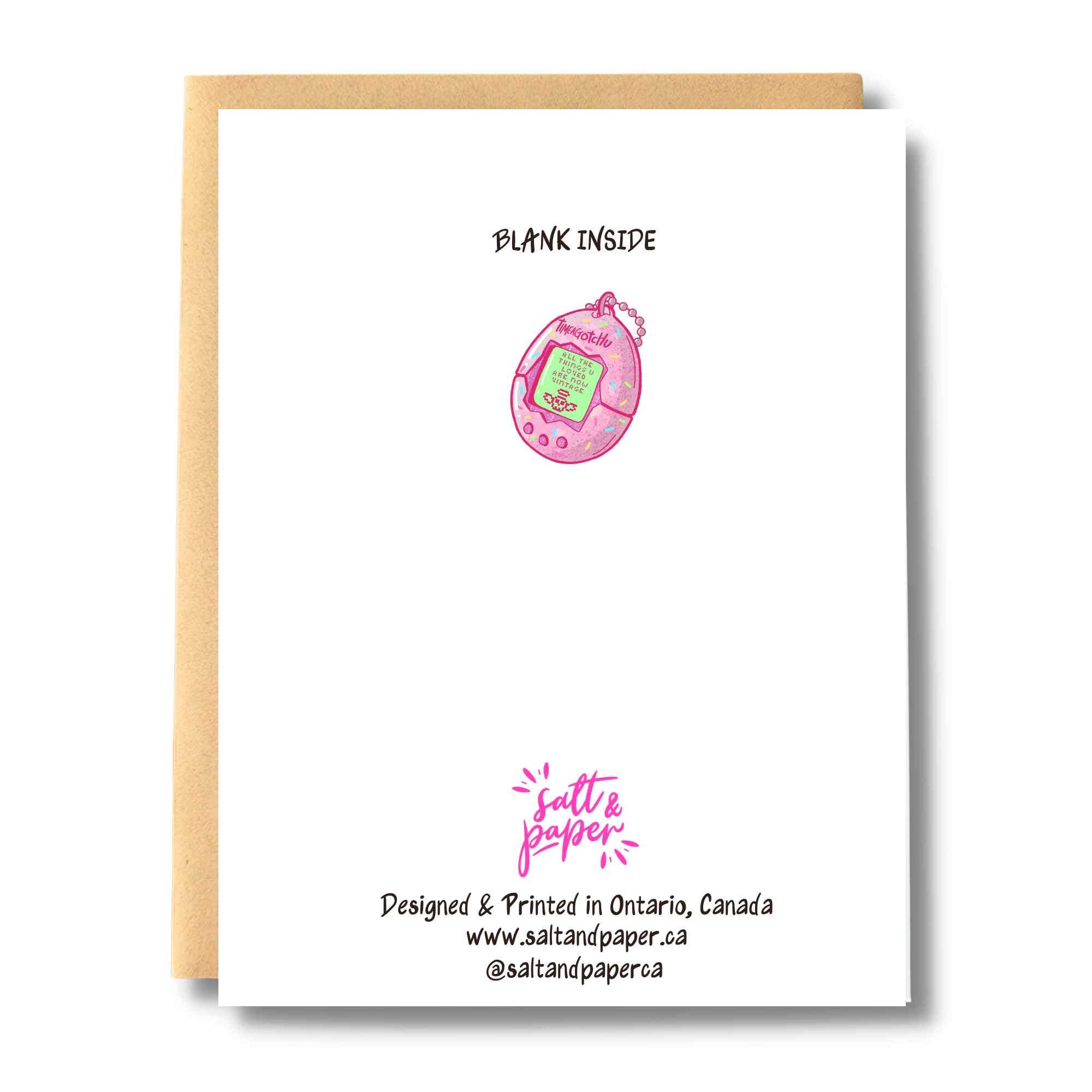 Salt & Paper - Wholesale Birthday Card - All The Things You Loved Are Now Vintage Timeagotchu Card1