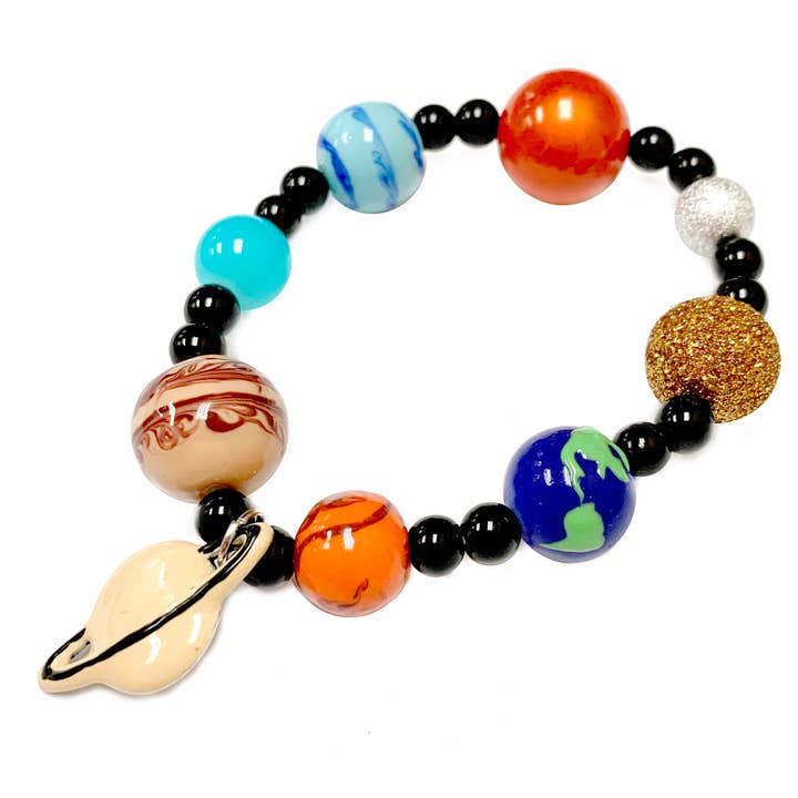 Fiona Accessories - Wholesale Beaded Bracelet - Solar System Science Bracelets 36pcs Counter Display2