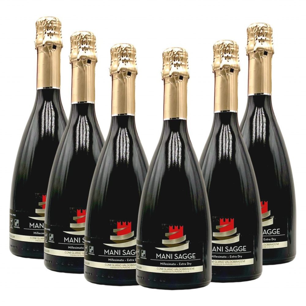 Mani Sagge - Vente Champagnes/vins pétillants - Prosecco Superiore Mani Sagge DOCG Millesimato Extra Dry1