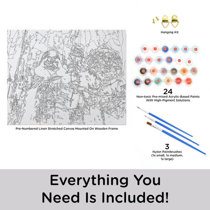 AQUARIUS, GAMAGO, ICUP, & ROCK SAWS by NMR Brands - Wholesale Painting/Drawing - Star Wars Darth Vader Art by Numbers2