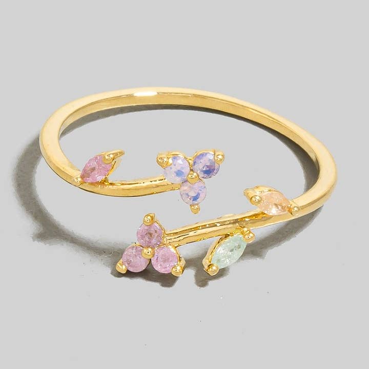 Cz Vine Wrap Åben Båndring for engroshandel hos The Looks by Fame Accessories