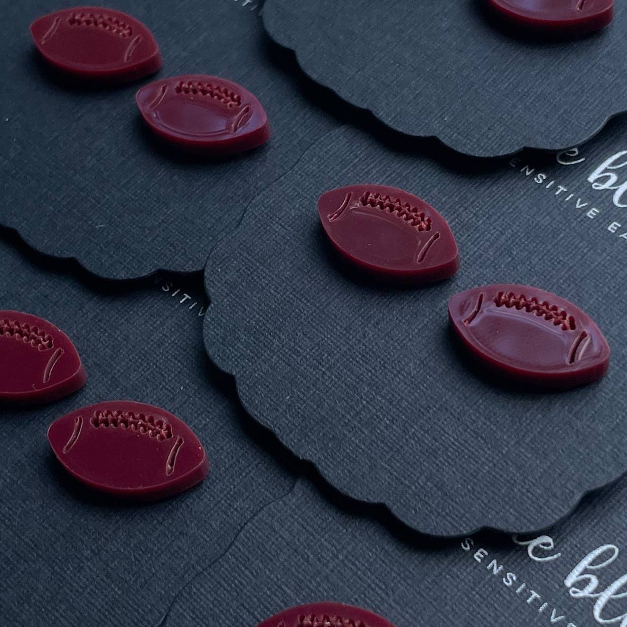 Dixie Bliss - Wholesale Stud/Post Earrings - Football Sport Team Stud Earrings - 12 colors!4