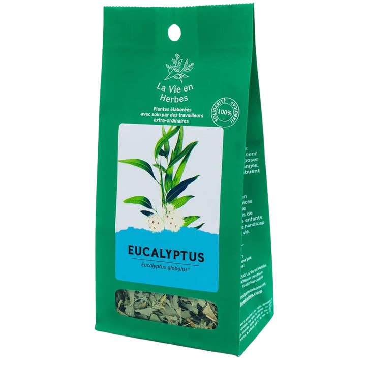 Organic eucalyptus leaves - bulk pouch 60 g - La Vie en Herbes for wholesale by Ecohesens