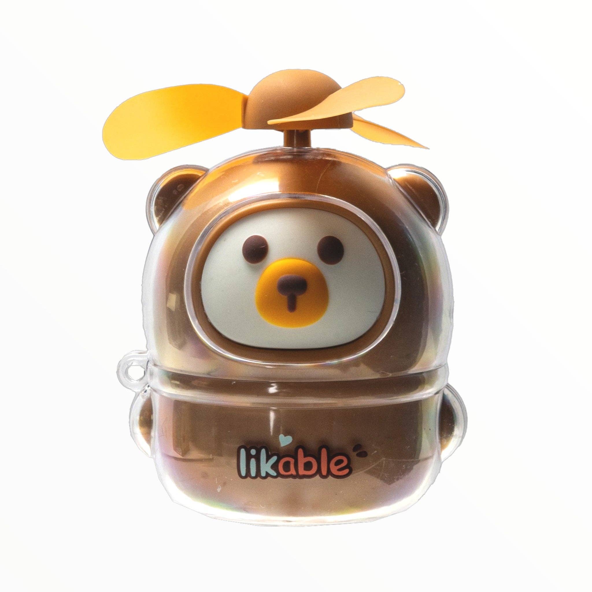 Urban Tokyo - Wholesale Handheld electric fan - Mini Handheld Bear Fan Rechargeable Pink (1/120)