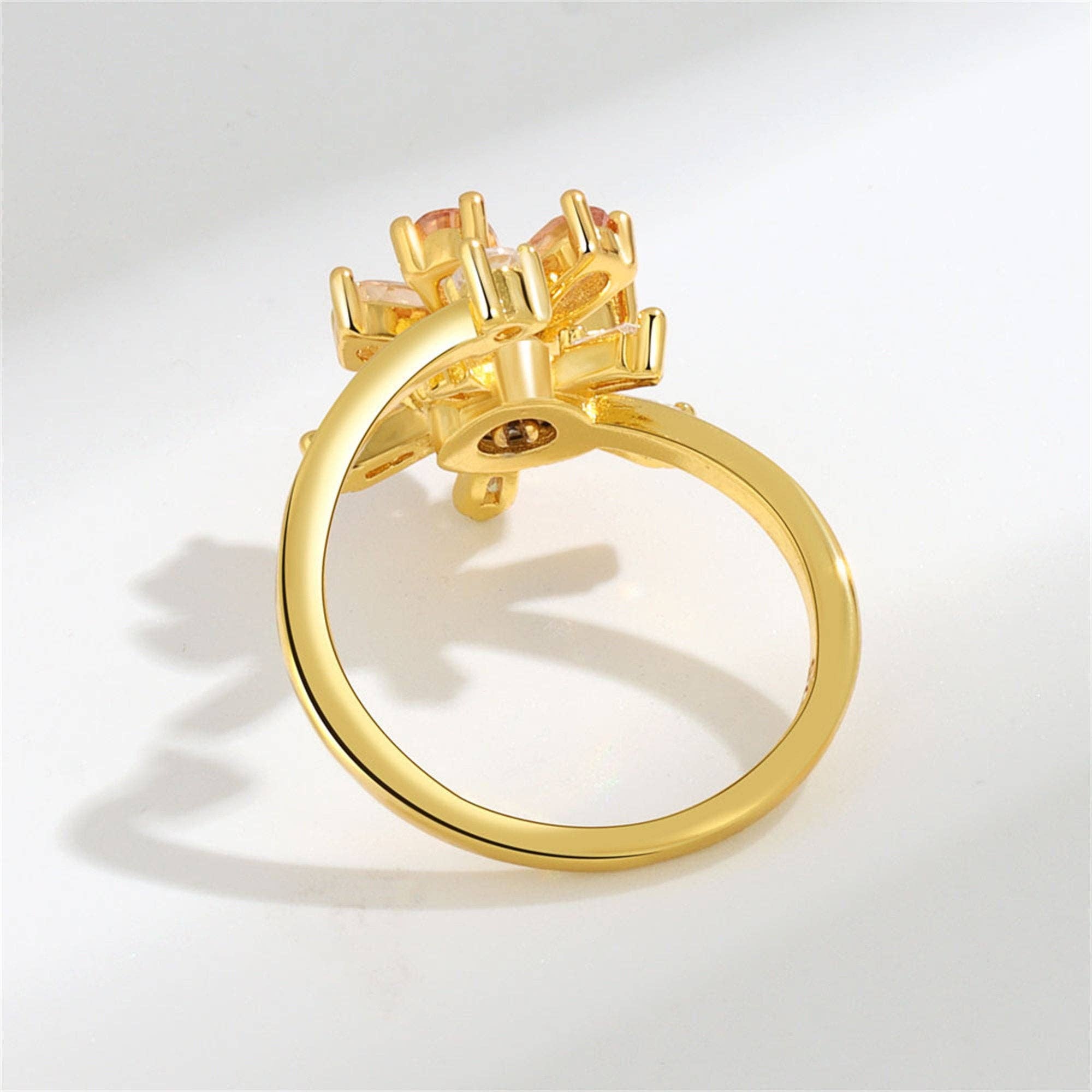 Perimade & Co. LLC - Vendita all'ingrosso Anelli multipietra - Anello Orange Fidget Spinner Anxiety Fidget in rame massiccio5