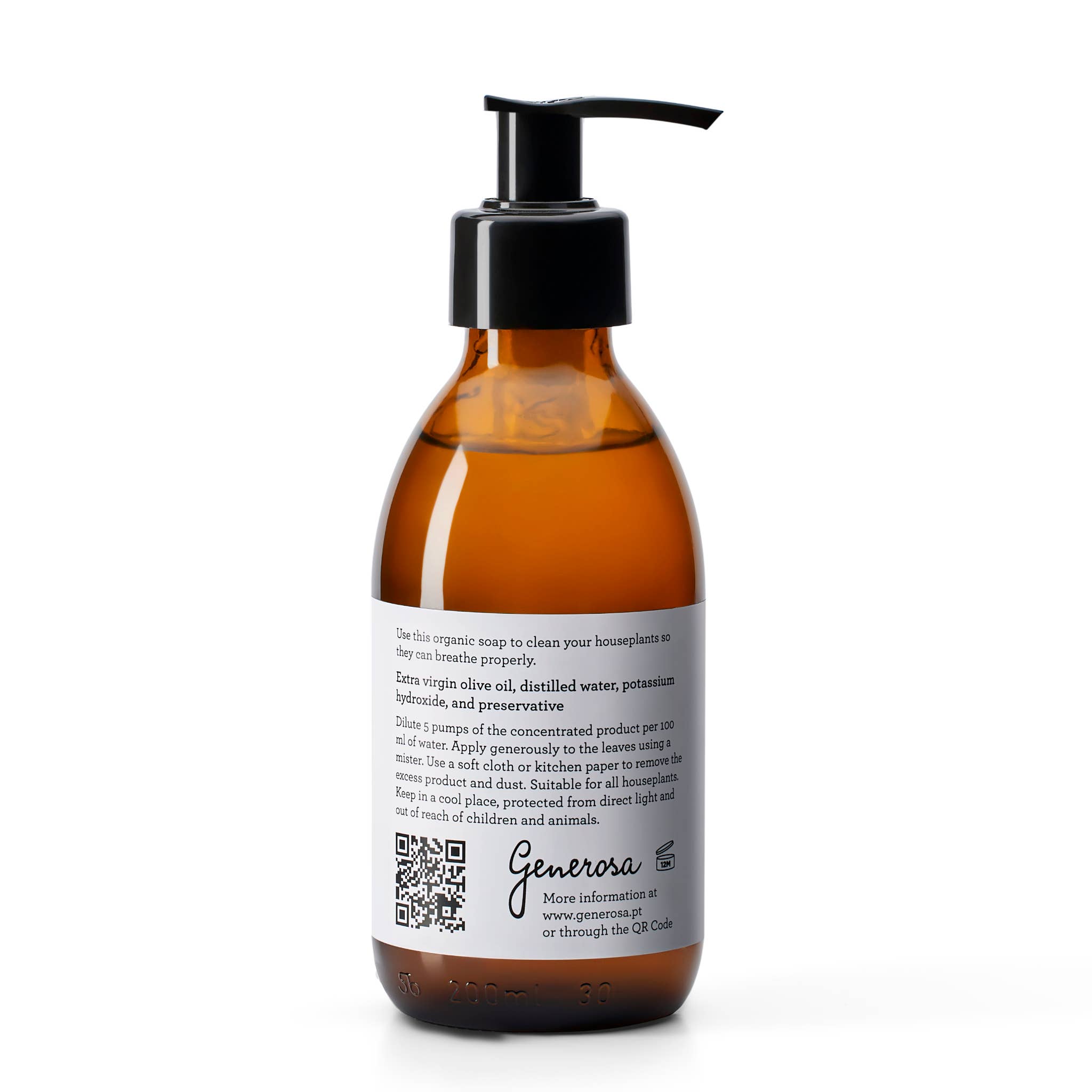 Generosa - Wholesale Plantverstuiver - Natuurlijke zeep voor planten | Leaf Cleanser vloeibare olijfoliezeep 200 ml4