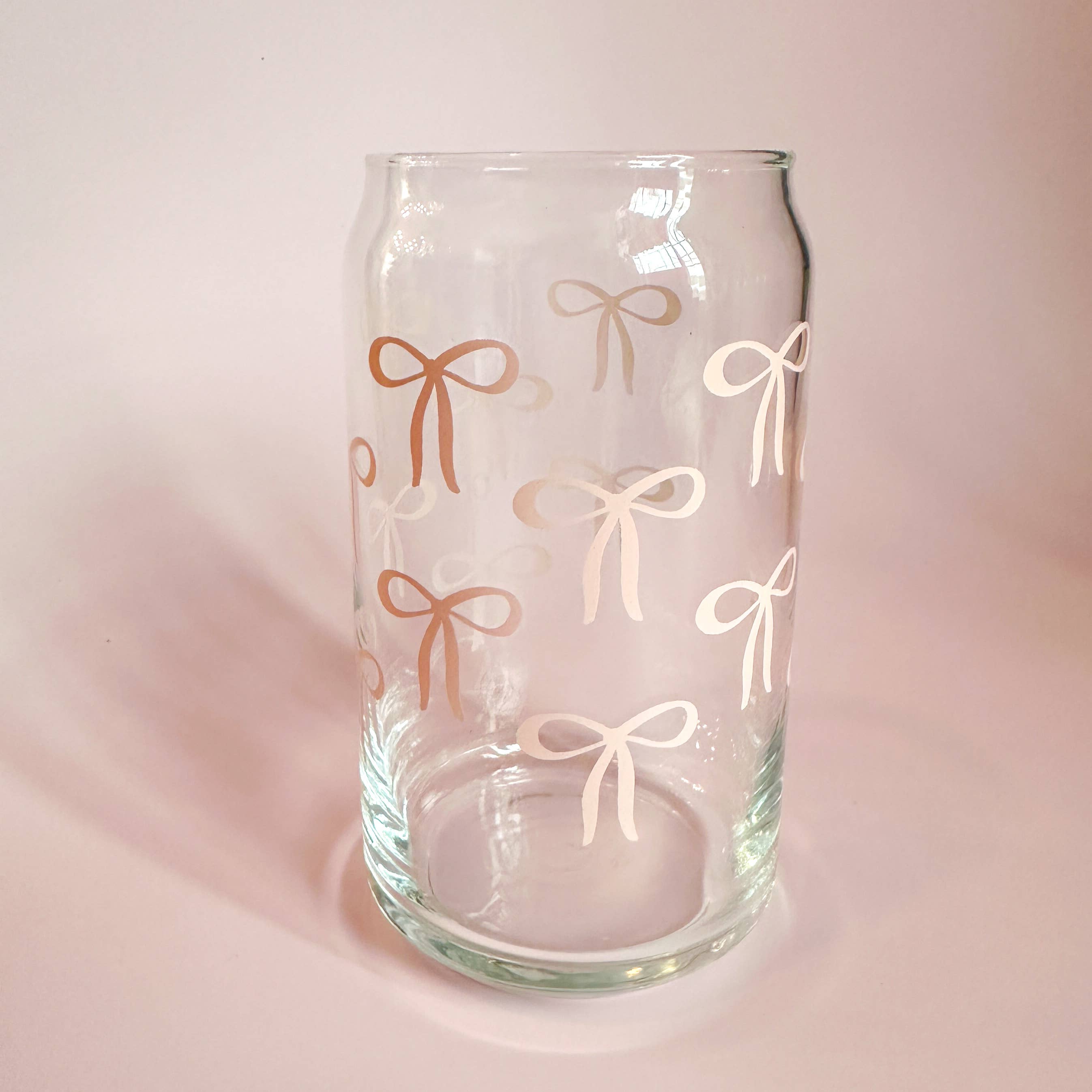 Oak Shore Collective LLC - Wholesale Drinking Glass/Cup - Bow Era | Libbey Glass Beer Can Iced Coffee Glass2