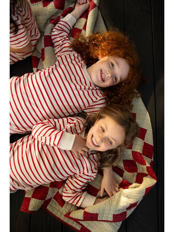 Sleepy Doe - Wholesale Sleepwear set – Kids - KIDS CLASSIC SET | RED & OATMEAL BRETON5