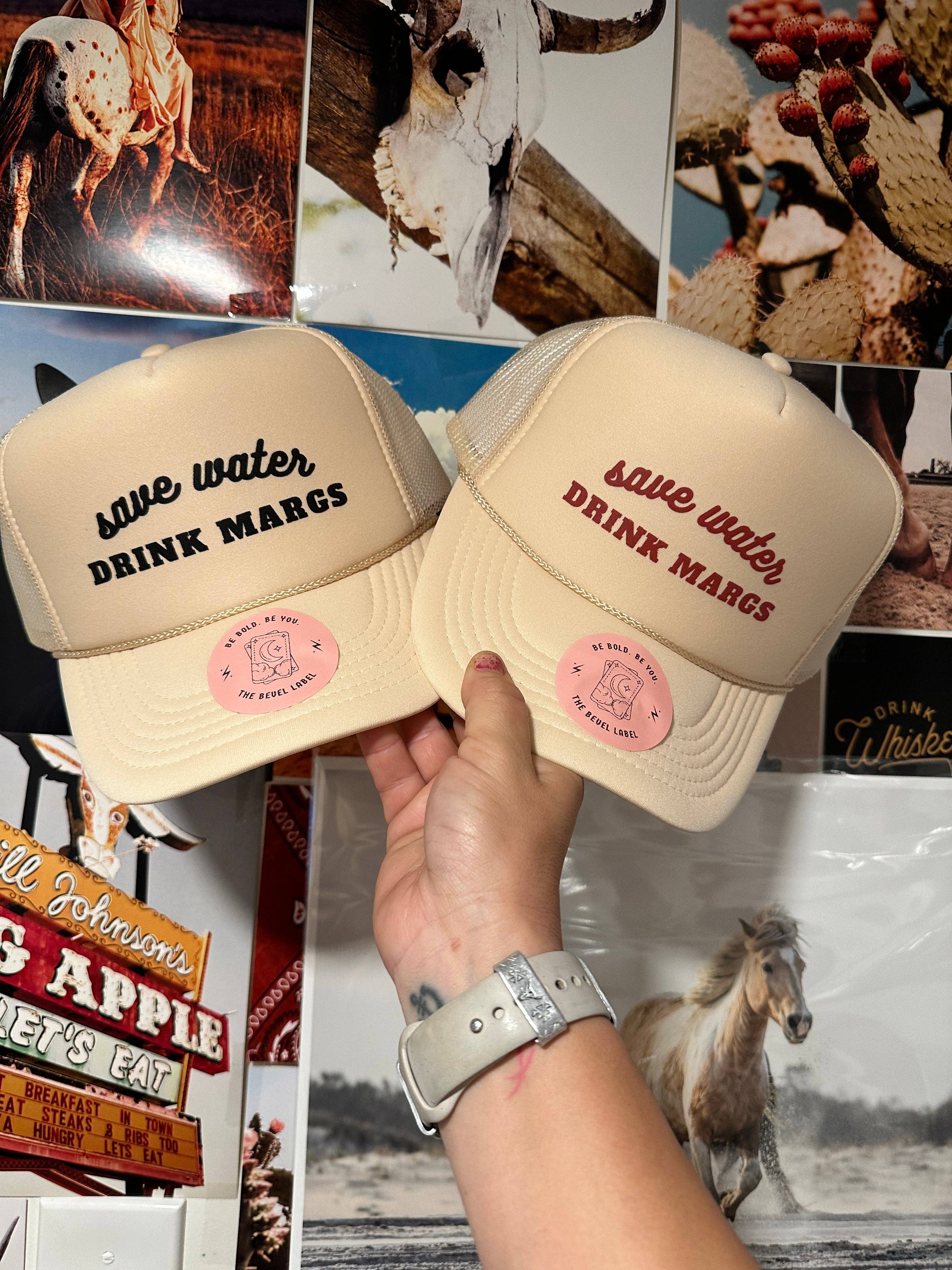 THE BEVEL LABEL - Wholesale Trucker Hat - Women's - Save Water, Drink Margs Trucker Hat3
