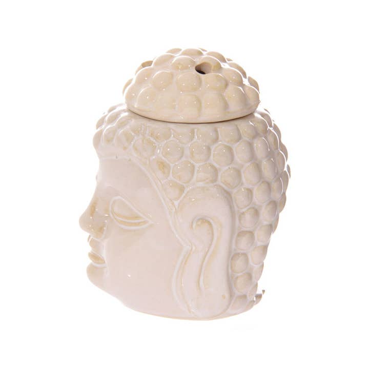 Crystal Magick Wholesale Ltd - Vendita all'ingrosso Scaldaolio - Bruciatore a olio glassato Thai Buddha2