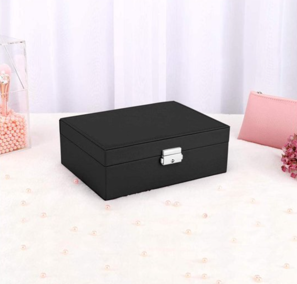 Emilie collection - Wholesale Jewelry Box/Organizer - Beauty case black2