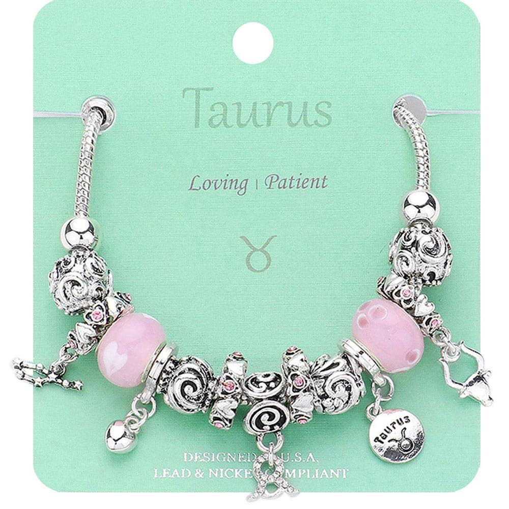 Sensibling Corp. - Wholesale Charm/Dangle Bracelet - ARIES - Multi-Beads Zodiac Sign Charm Bracelet2