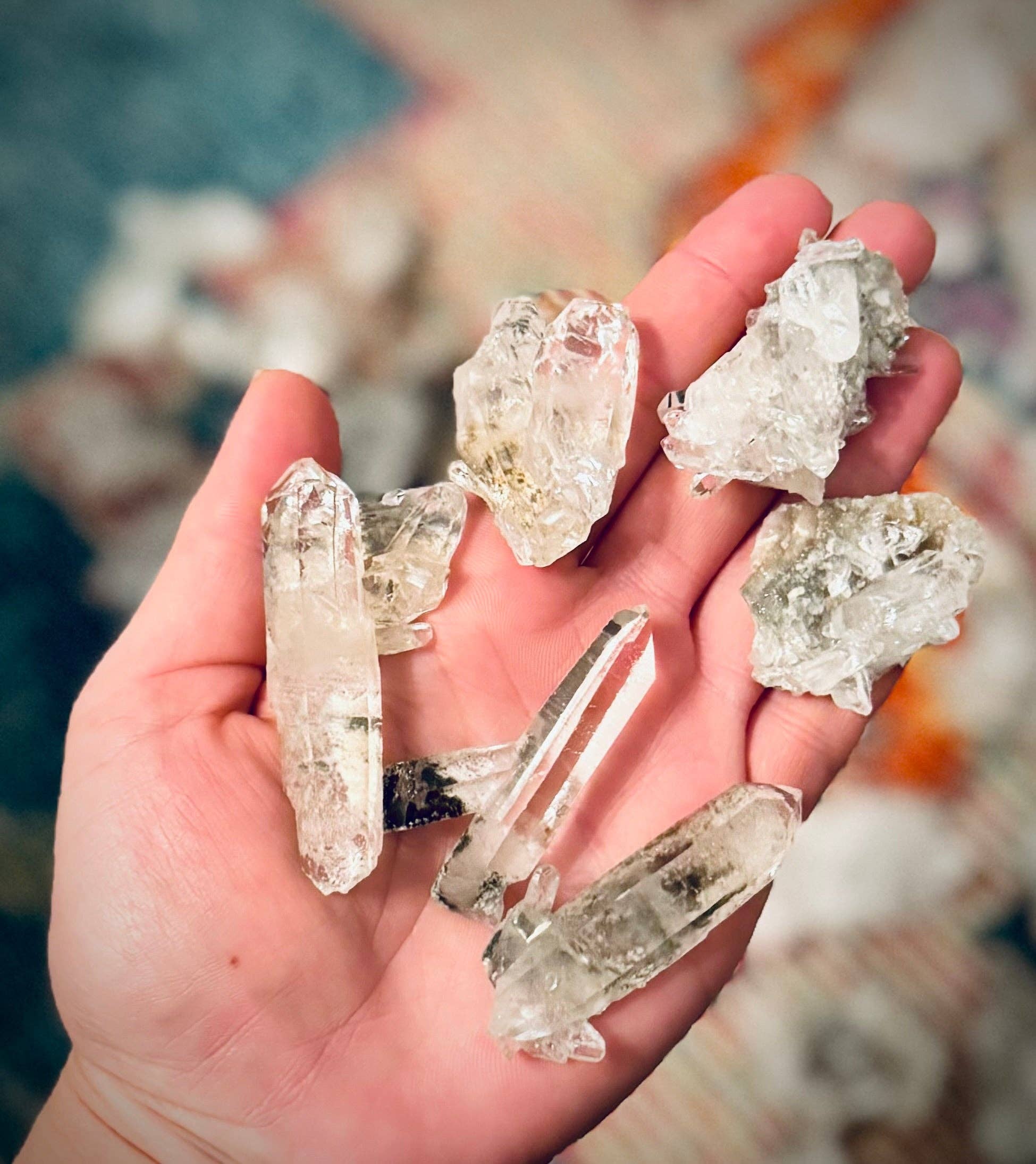 Mandala Gems - Wholesale Spiritual Stone/Crystal - High Quality Quartz Clusters from Brazil, Many with Chlorite Inclusions2