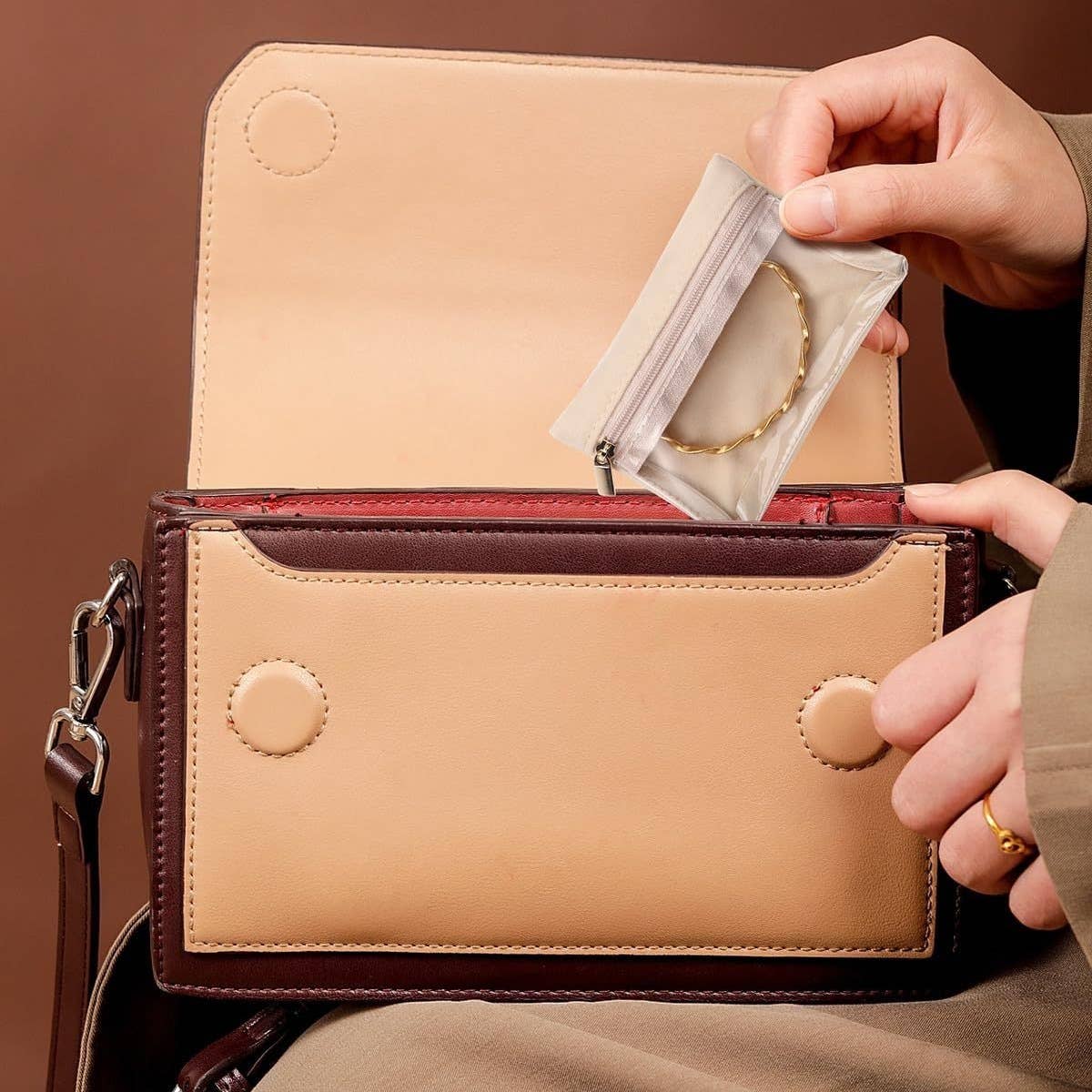 wandf - Wholesale Jewelry Box/Organizer - 6Pcs Portable Jewelry Storage Pouch, Transparent Zipper Bags5