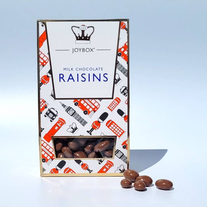 Joypots Ltd – wholesale Chocolate-covered sweets – British Range - Milk Chocolate Raisins0