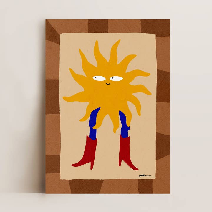 Sun Cowgirl Print for wholesale by Alluvion