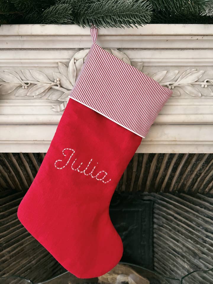 Christmas stocking - Red for wholesale by Noa de Cajou