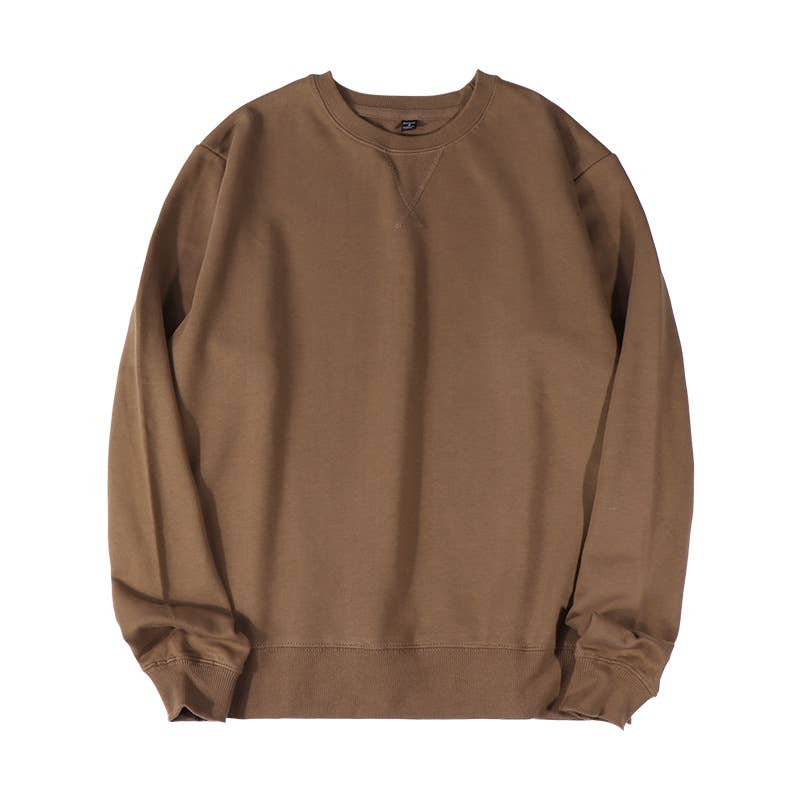 Rosa Clothing - Wholesale Sweatshirt - Women's - Athleisure loose fit plain cotton crewneck Sweatshirt25