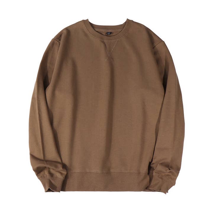 Rosa Clothing - Wholesale Sweatshirt - Women's - Athleisure loose fit plain cotton crewneck Sweatshirt25