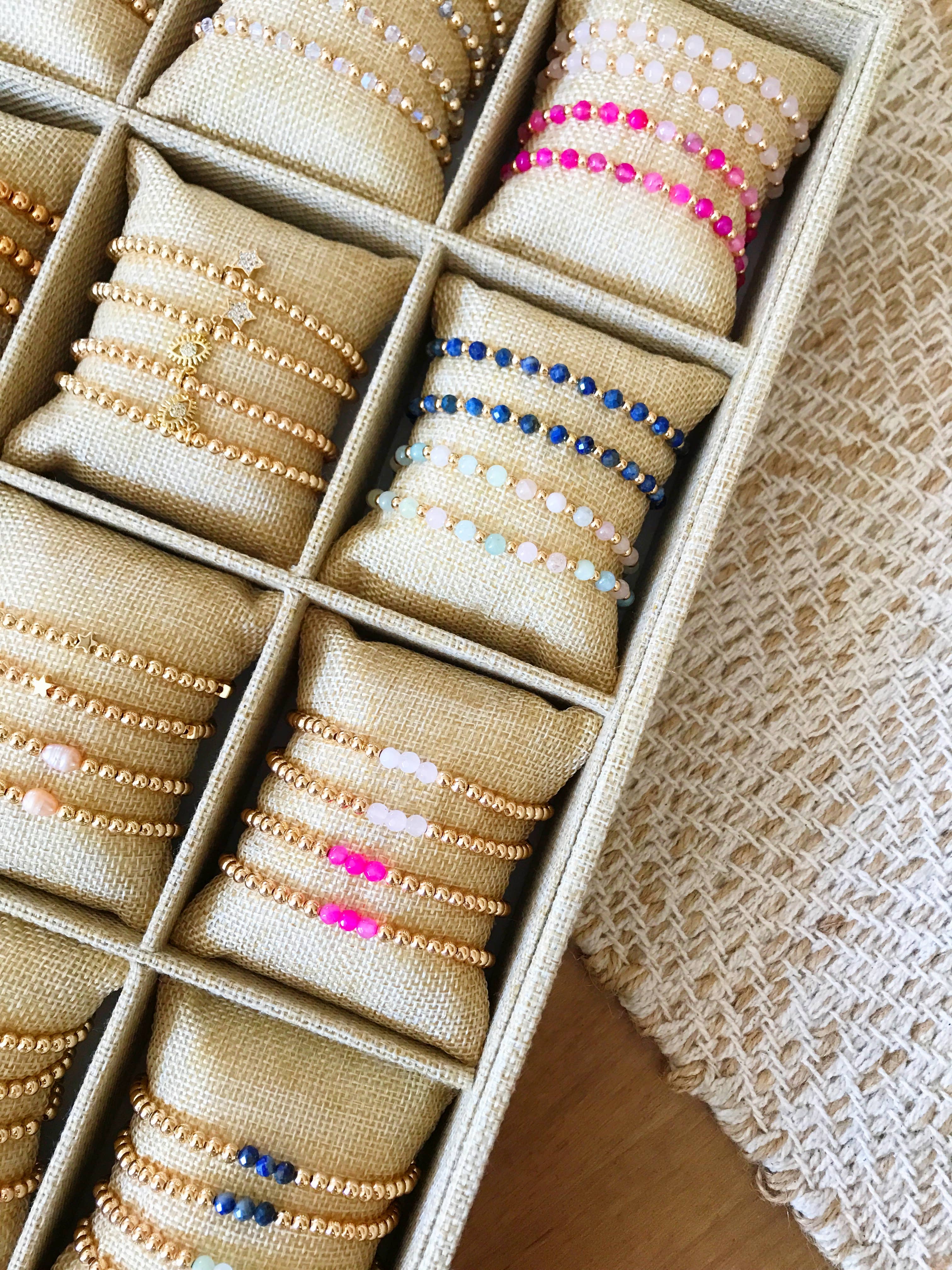 Kaylie Dawn Jewelry - Wholesale Jewelry Stand & Display - Jewelry Displays - Bracelet Bar or Grid - Linen Covered9