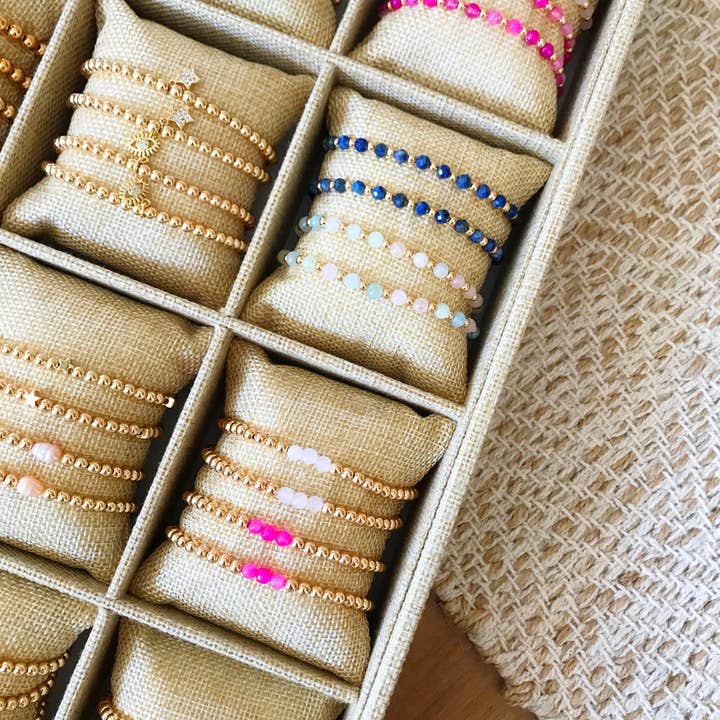 Kaylie Dawn Jewelry - Wholesale Jewelry Stand & Display - Jewelry Displays - Bracelet Bar or Grid - Linen Covered9