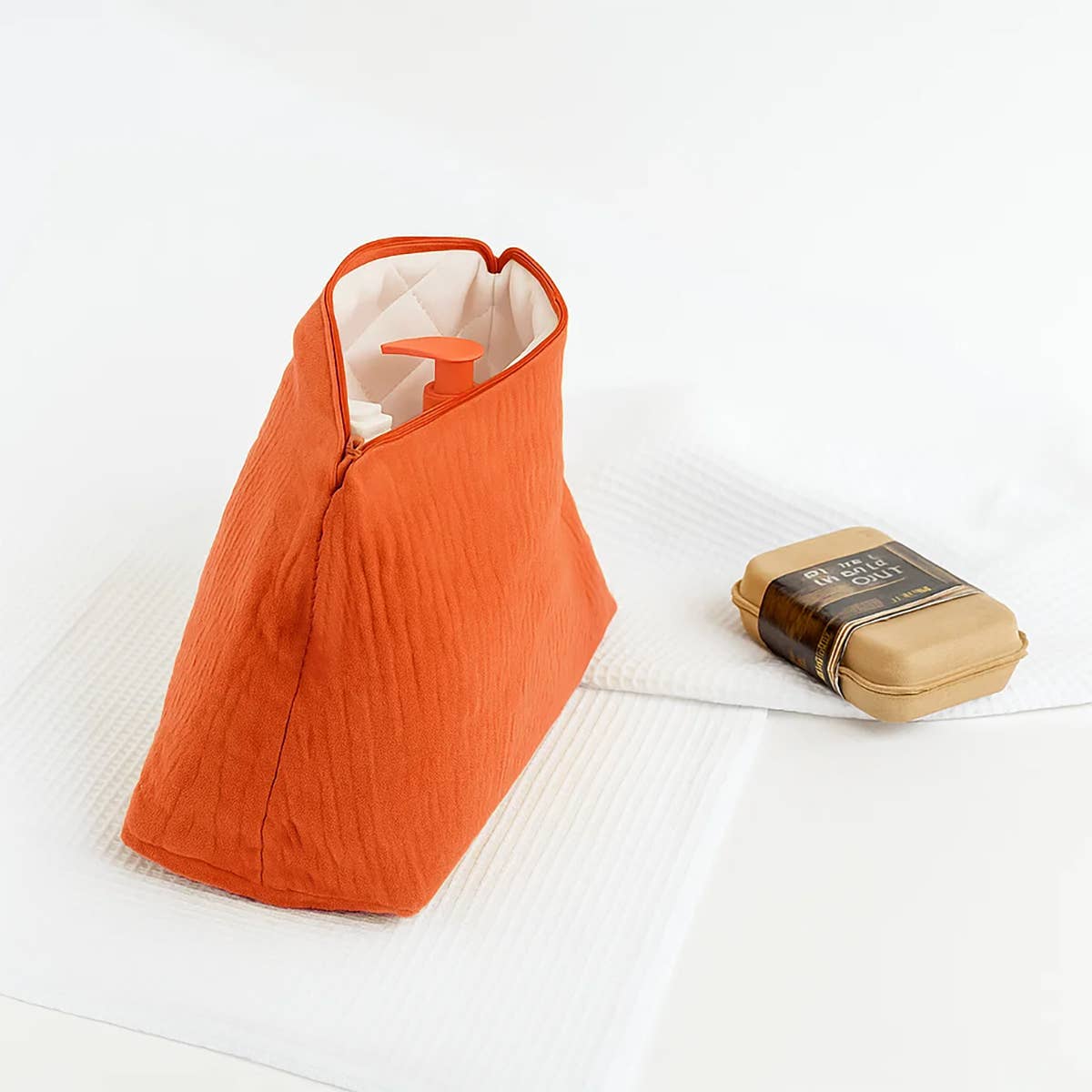 PAPATE - Vendita all'ingrosso Beauty case - Unisex - Borsa da toilette in cotone biologico - Fragola1