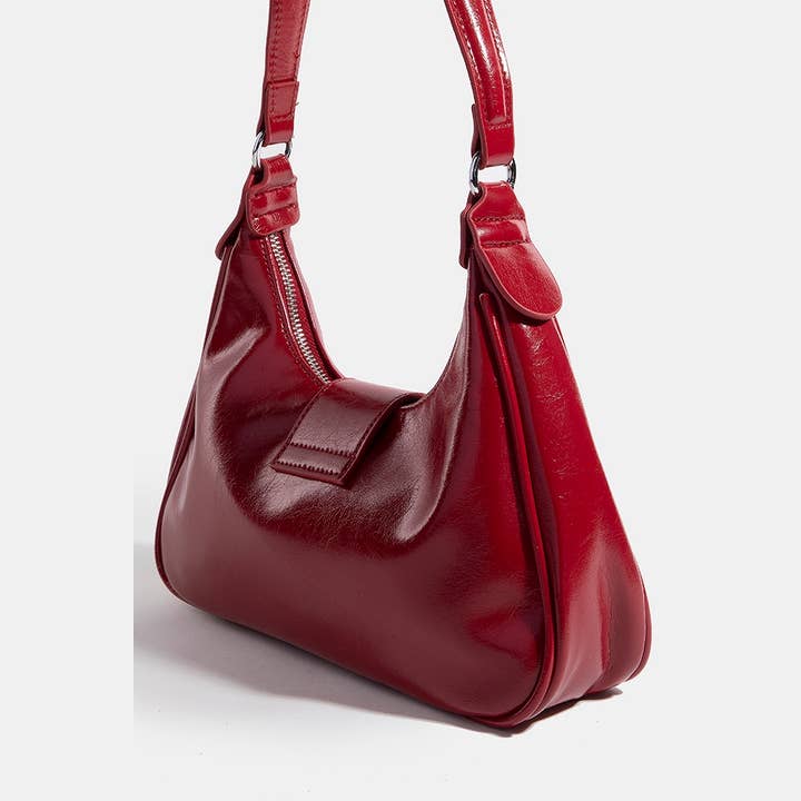 Collections by Fame Accessories - Wholesale Crossbody Bag - Women's - Large Buckle Triple Zipper Hand Bag4