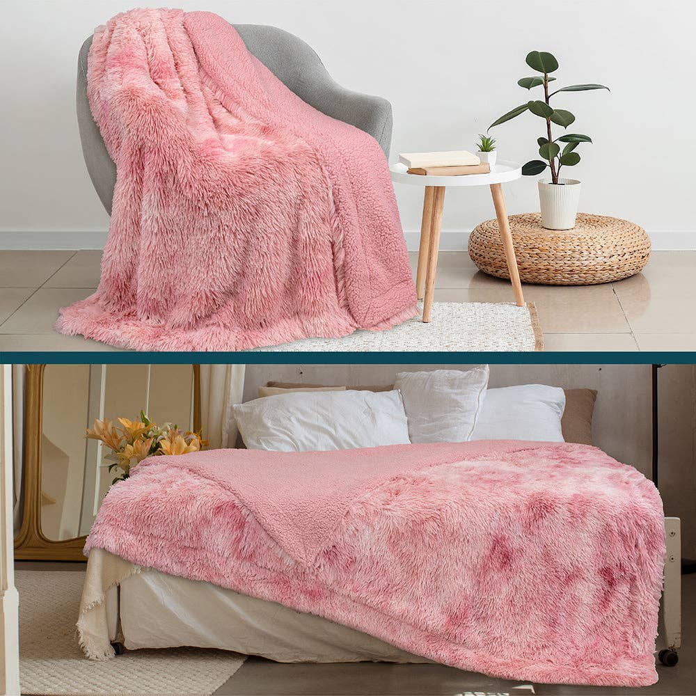 Pavilia - Wholesale Decoratiedeken - Pluche Sherpa Plaid van Imitatiebont36