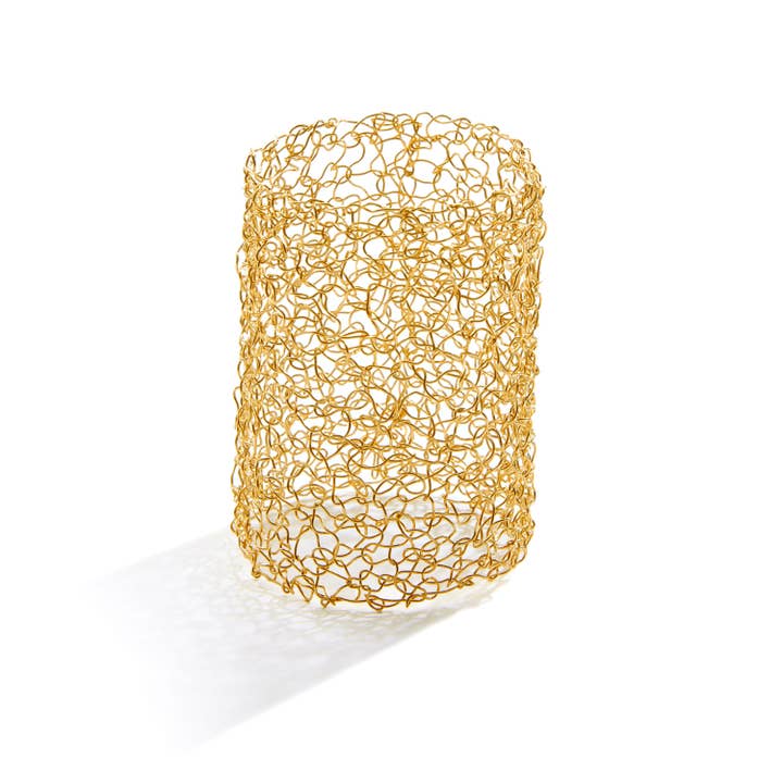 14k Gold Filled Bangle Bracelet, Statement Bracelet for wholesale by MetaLace Jewelry