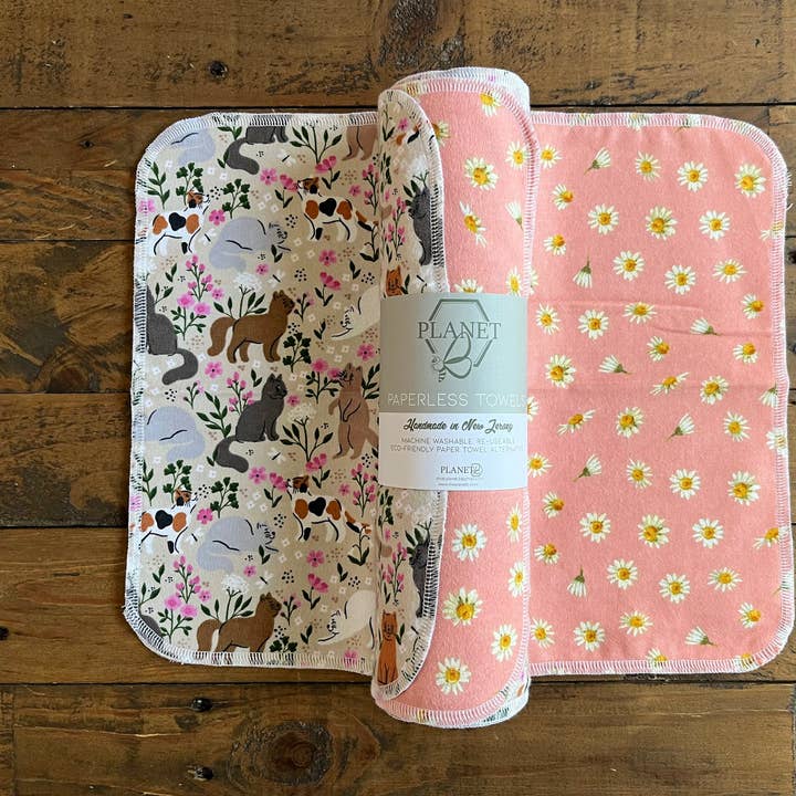 Paperless Towels - Wildflower Cats for wholesale by Planet B, Inc.