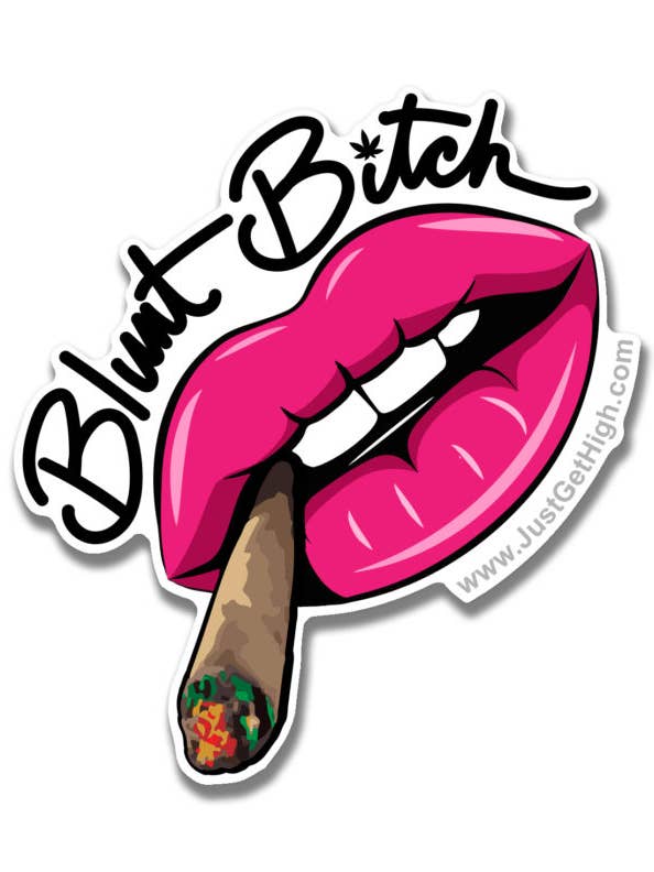 XL Sticker: Blunt Bitch for wholesale by Just Get Highâ„¢