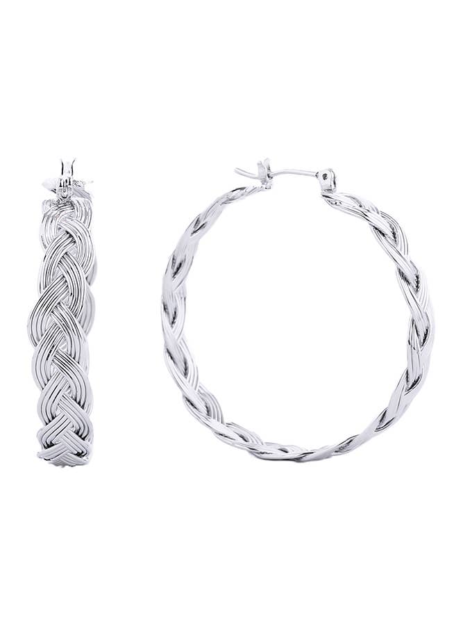 14K Dipped Pin Catch Hoop for wholesale by Hana