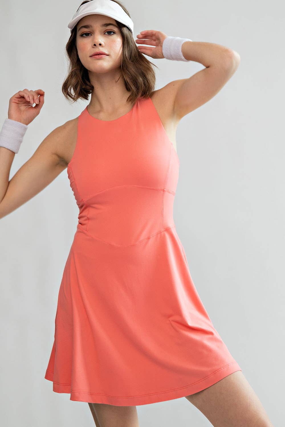 Rae Mode - Wholesale Athletic Dress - Women's - BUTTER ROMPER DRESS WITH KEYHOLE24