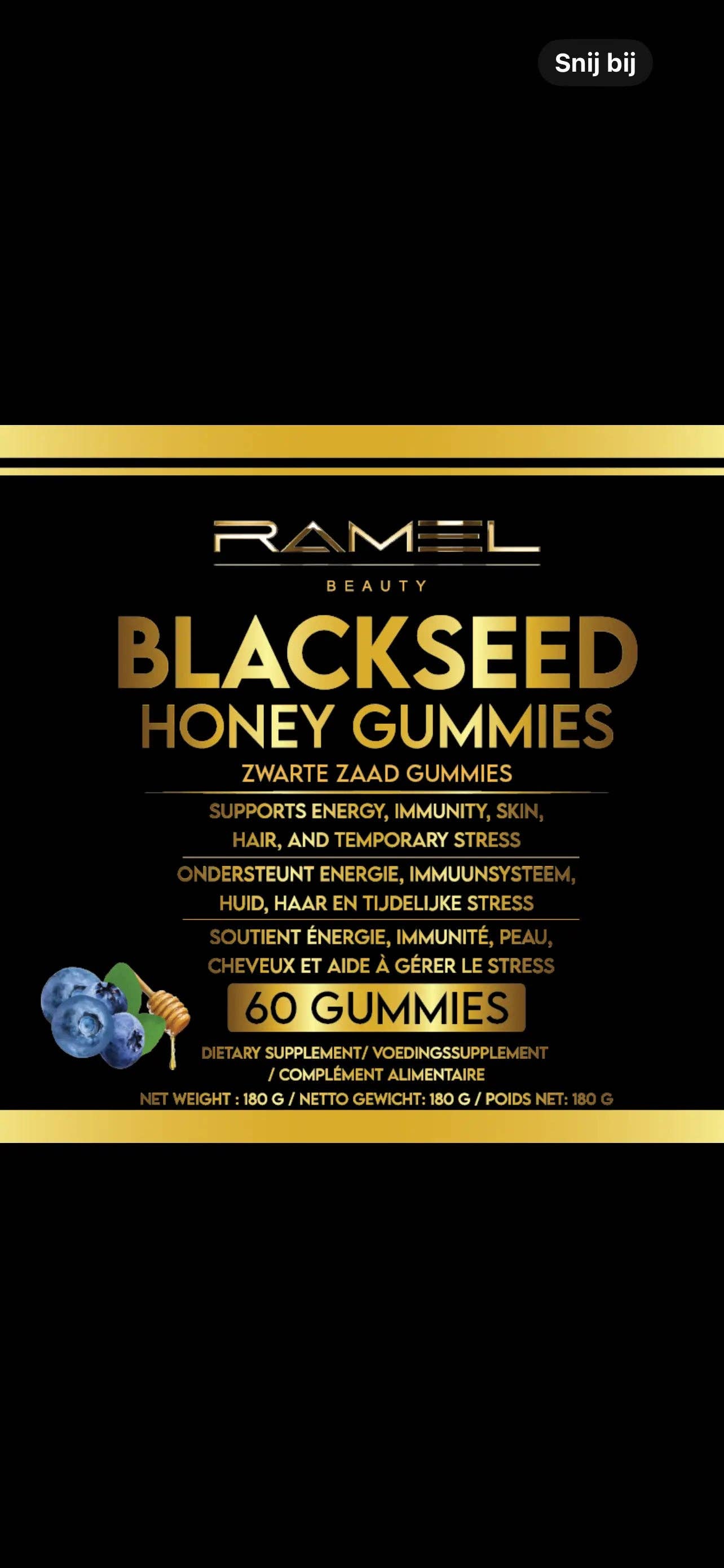 Ramel Beauty - Wholesale Oral Supplement/Vitamin - Zwarte zaad gummies7