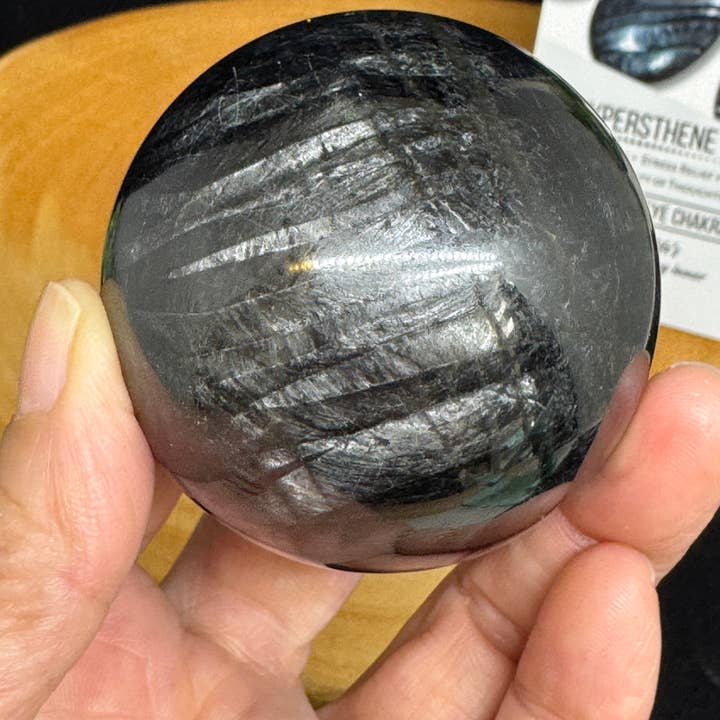 Rare Hypersthene Sphere – 54mm / 2.1" G390 and other Purchase Wholesale hypersthene. Free Returns & Net 60 Terms on Faire trending on Faire.