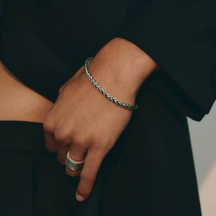 HoopLa - Wholesale Link & chain bracelet - Rope Spiga Bracelet Stainless Steel 14K Gold. Waterproof6