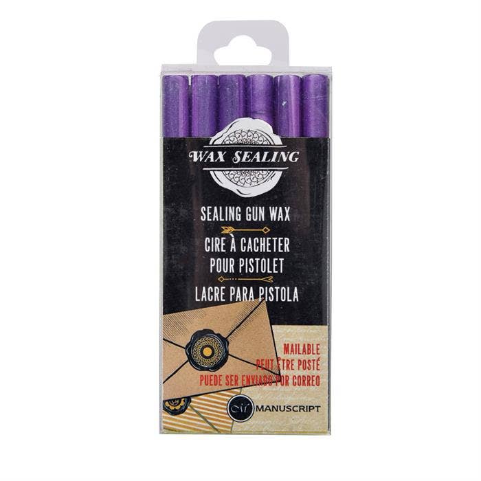 Manuscript – wholesale Doftvax – Manuscript Förseglingsvaxstavar för pistoler - 6-pack - Lila0