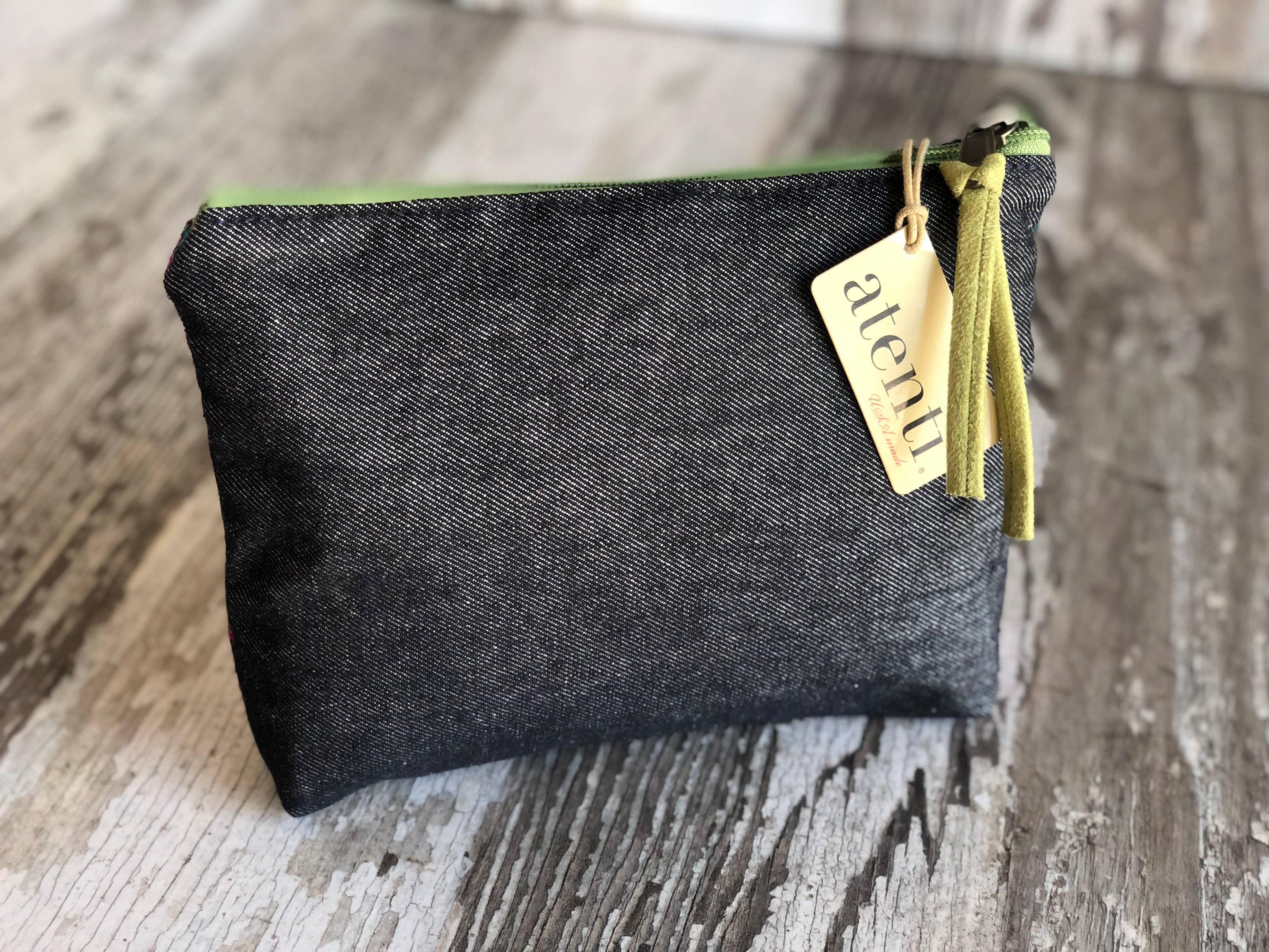 Atenti - Wholesale Pouch - Women's - Flora Accessories Pouch, Embroidered Zippered Clutch5