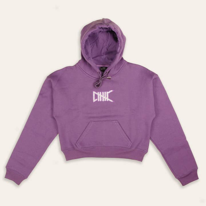 Hoodie de Chenille Core Cropped para Mulher por atacado de Ethik Worldwide