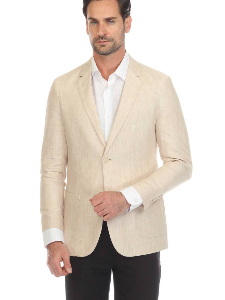 Giacca Sportiva da Uomo in Lino a Vestibilità Moderna Mojito Reserve per la vendita all'ingrosso da parte di MOJITO COLLECTION