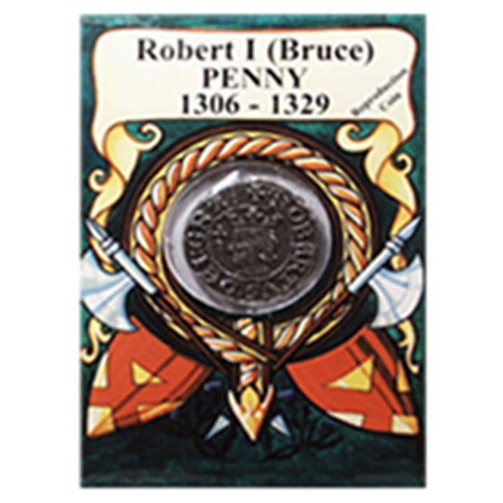 Reproduction de pièce - Écosse - Robert Ier (Robert le Bruce) Penny pour la vente par Timeline Gifts Ltd