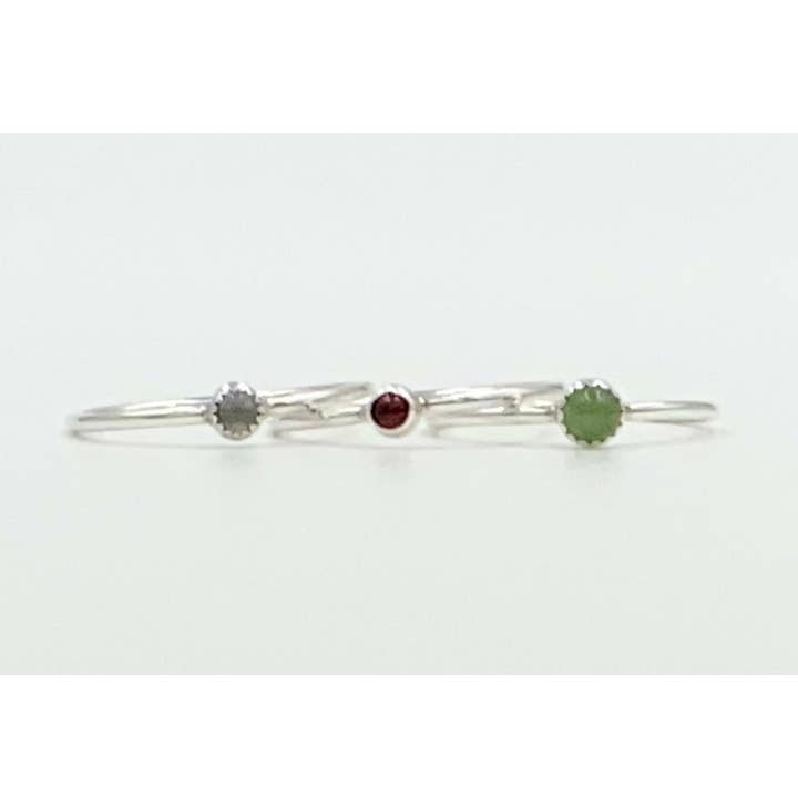 Stackable gemstone ring for wholesale by Nevermore Fine Jewelry