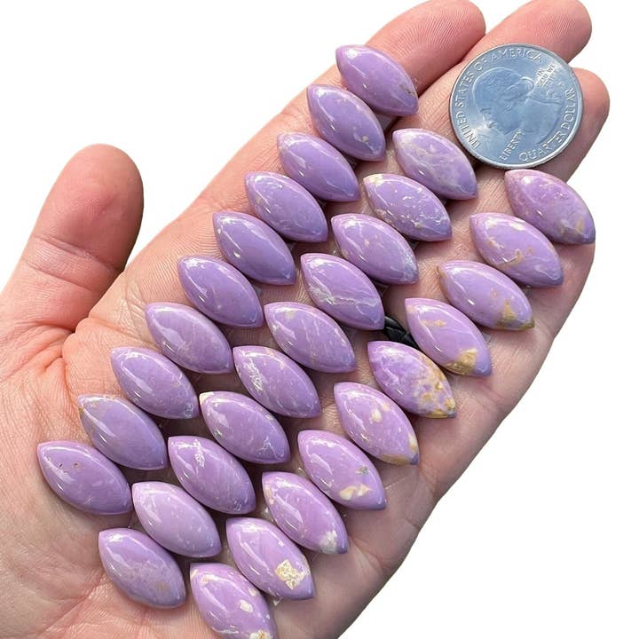 New Moon Beginnings - Wholesale Spiritual Stone/Crystal - Phosphosiderite Marquise Cabochon1