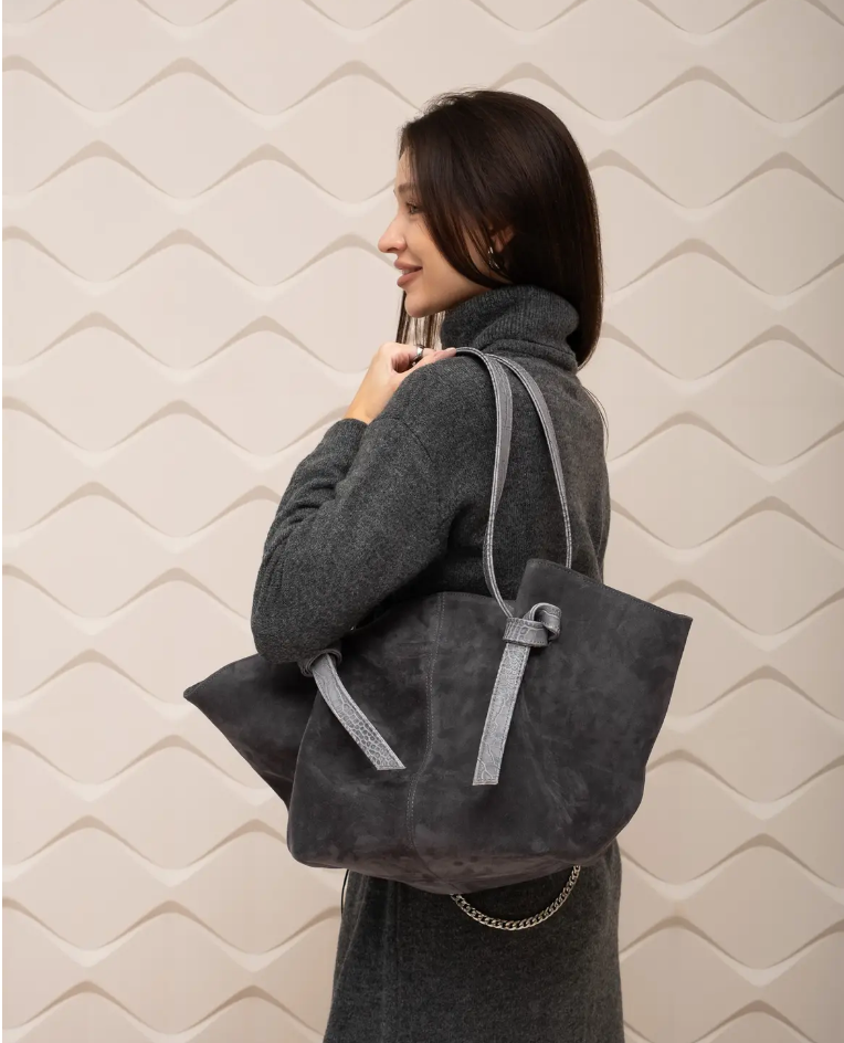 Nenya Fashion Limited – wholesale Top handle bag – women's – SUEDE BAG Ginger10